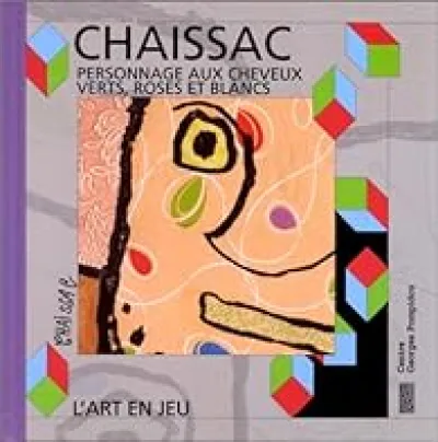 Gaston Chaissac : personnage aux cheveux verts, roses et blancs - L'art en jeu