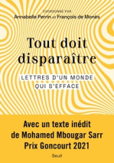 Tout doit disparaître : Lettres d'un monde qui s'efface