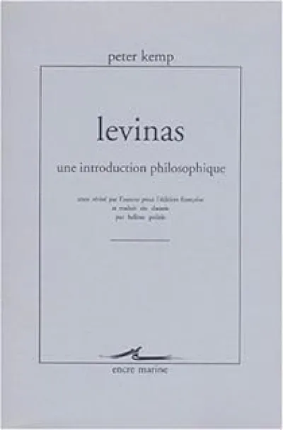 Levinas, une introduction philosophique