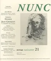 Nunc, n°21 : Jean Grosjean, un cheminement avec le langage