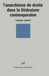 L'anarchisme de droite dans la littérature contemporaine