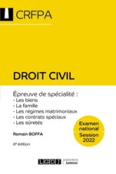 Droit civil - CRFPA - Examen national Session 2022