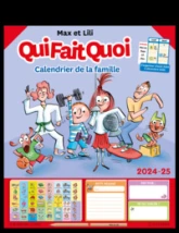 Calendrier de la famille Max et Lili 2024-2025